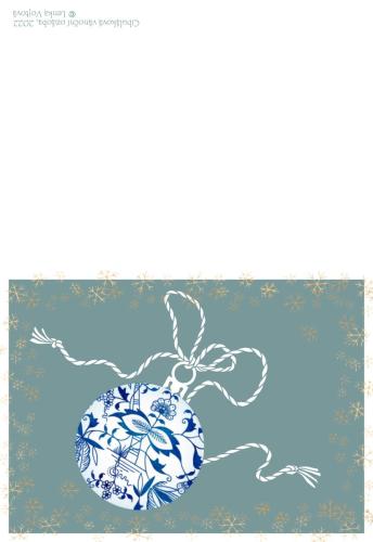 Cibuláková vánoční ozdoba